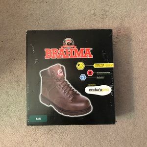 Steel toe work boots